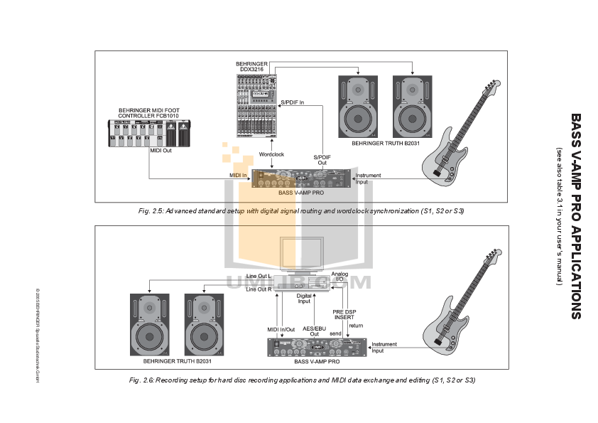 PDF manual for Behringer Amp Bass VAMP PRO